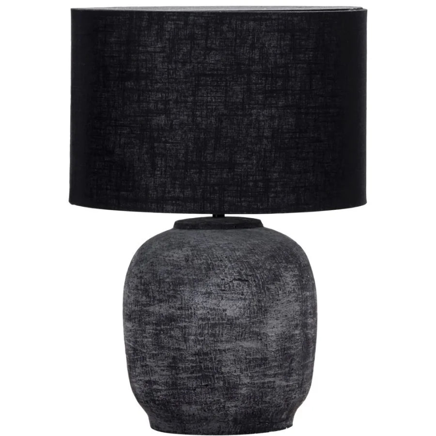 Bordlampe, sort ler