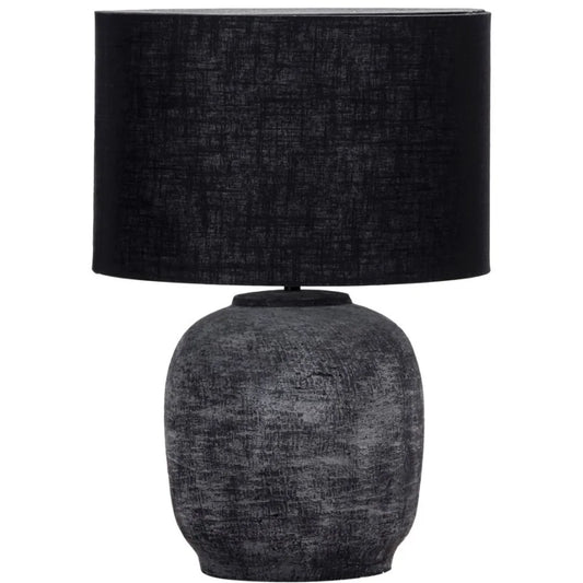 Bordlampe, sort ler
