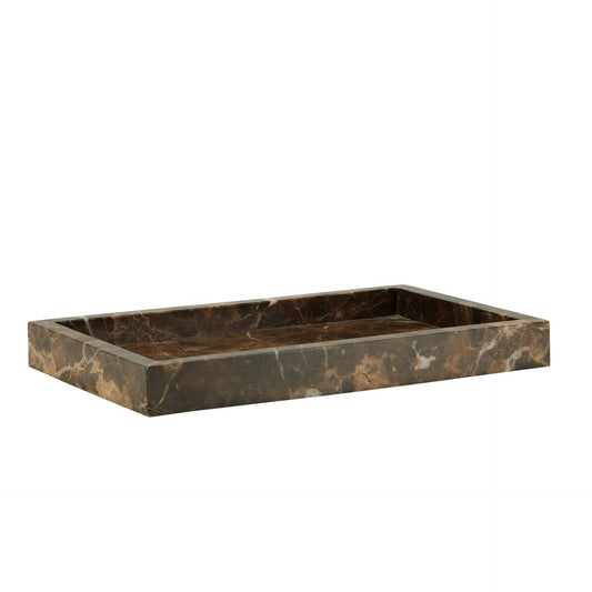 Mørkebrun marmor bakke