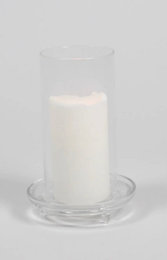 Glaslysestage til bloklys