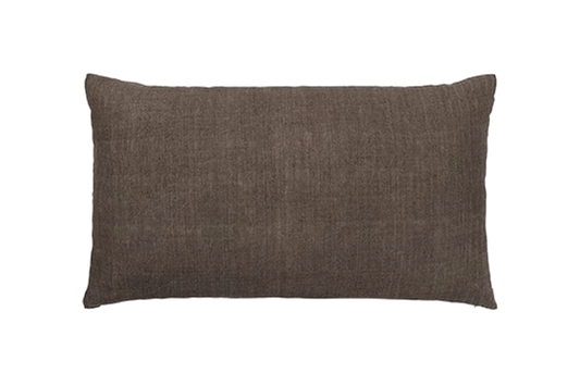 Gavlpude i mørkebrun hør