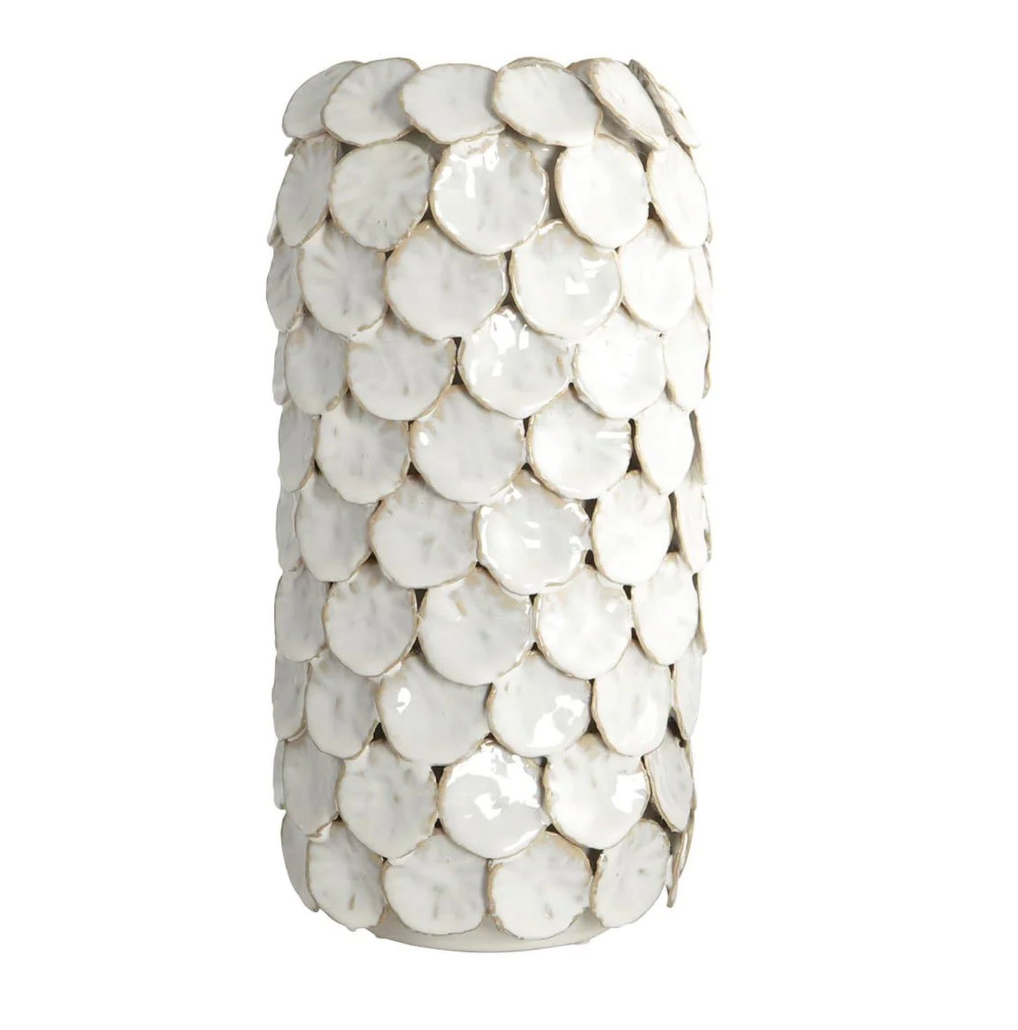 Hvid keramikvase