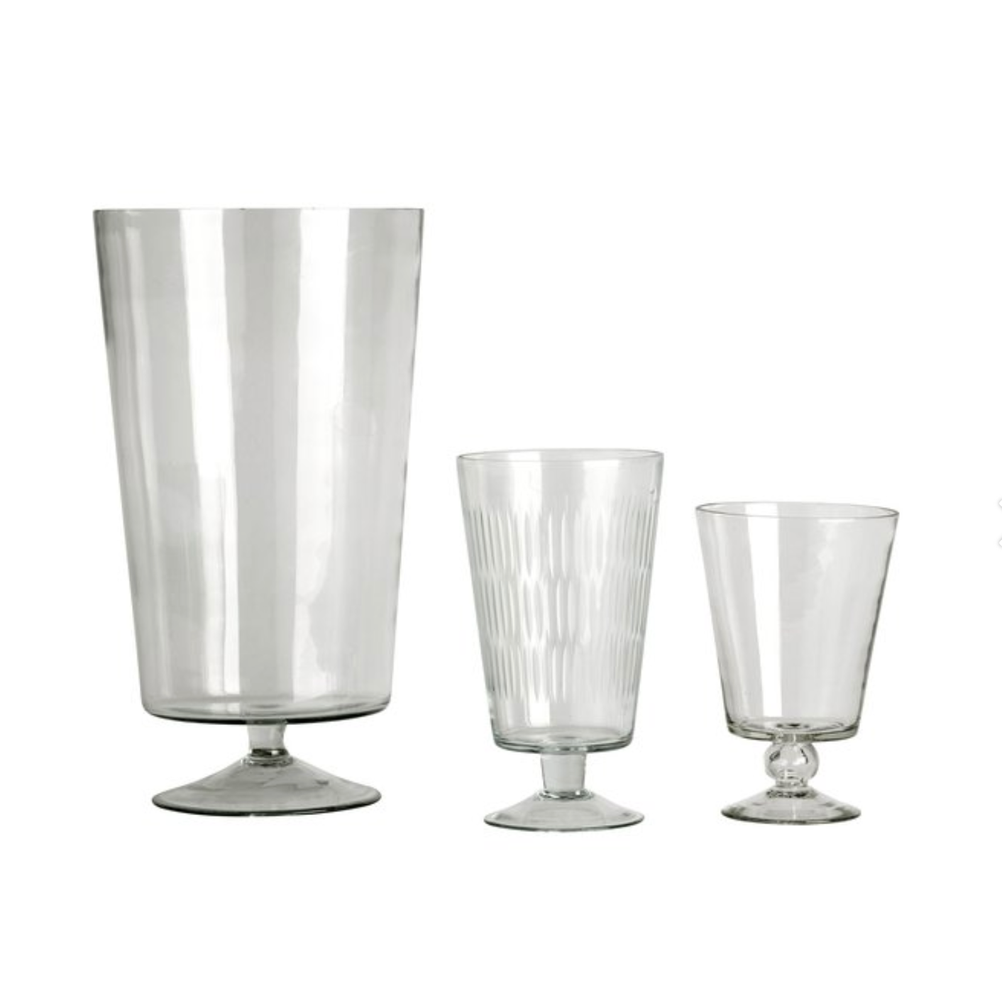 Pokalvase i glas, stor