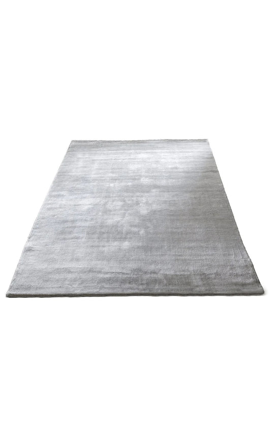 Gulvtæppe i bambus, lys grå