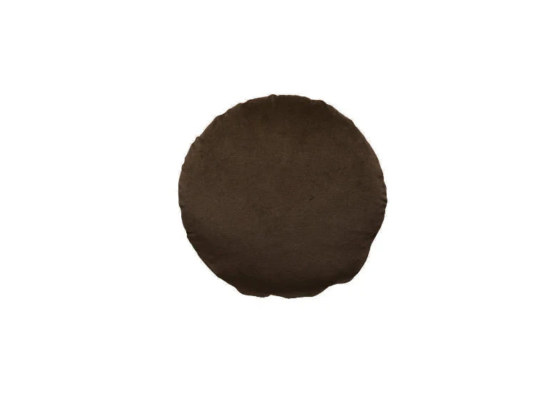 Velourpude rund - brun