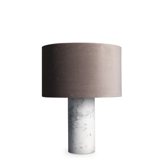 Marmorlampe, hvid