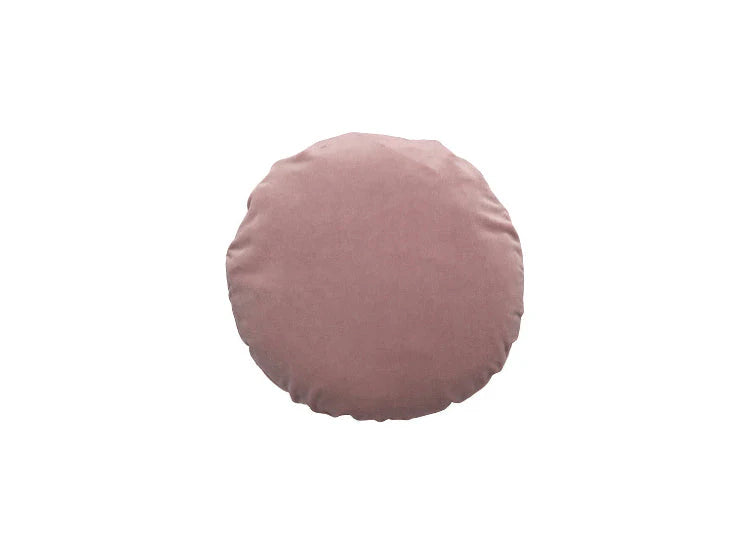 Velourpude rund - rosa
