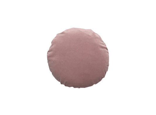 Velourpude rund - rosa