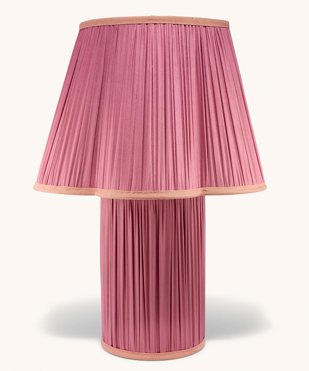 Silkelampe stor - rosa