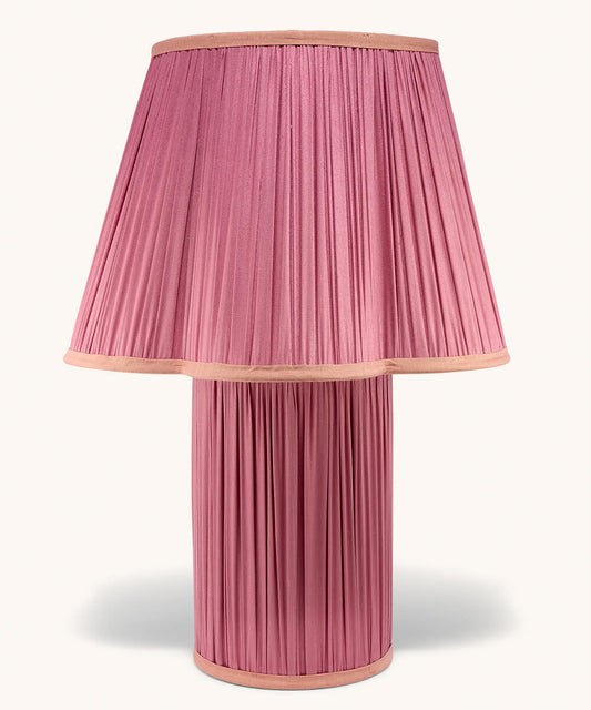 Silkelampe stor - rosa