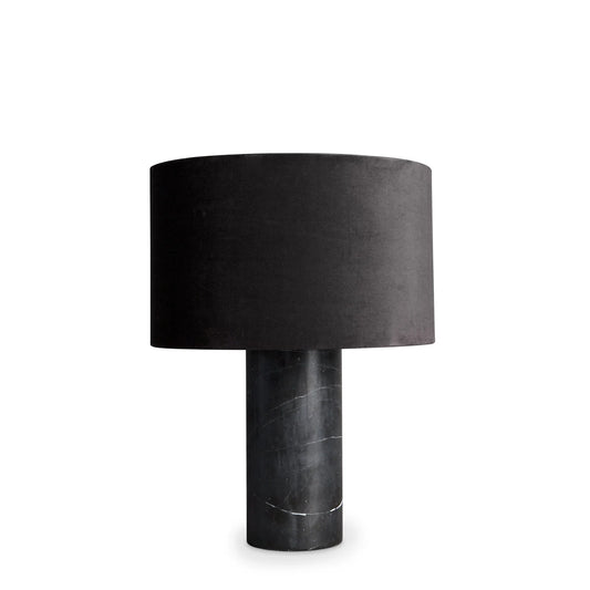 Marmorlampe, sort